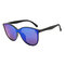 Men Womens Square Vogue Polarized Sunglasses Yellow Night Vision Goggles PC Outdoor Sunglasses - Blue