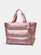 Nylon Casual Waterproof Multifunction Sport Handbag Dry And Wet Separation Travel Bag Lightweight Shoulder Bag Crossbody Bag - Pink
