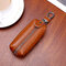 Men And Women Genuine Leather Car Key Holder Purse  - Brown