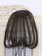Mini Bangs Air Bangs Hair Extensions No-Trace Bangs Wig Piece - AP330 Natural Black