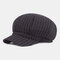 Painter Hat Octagonal Hat Season Warm Hat Octagonal Cap - Black