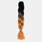 HalloweenColored Gradient Dirty Braids High Temperature Fiber Big Braids Ponytail Hair Extensions - 48
