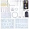 148/160/184Pcs Silicone Casting Resin Molds And Tools Set For Resin Jewelry DIY Resin Pendant Bracelet Silicone Casting Molds - #08