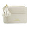 Stylish Casual Card Holder Coins Bag Portable Purse - Beige