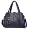 Women Elegant Soft Faux Leather Handbags Shoulder Bags Crossbody Bags  - Blue