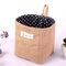 Linen Desk Folding Storage Bag Cosmetic Toy Organizer Bags House Storage Container - #4