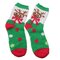 Coral Fleece Cute Christmas Cartoon Pattern Socks Bowknot Thickening Thermal Long Sox  - #01