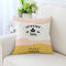 American Style Ahornblatt Muster Twill Stoff Leinen Baumwolle Kissenbezug Home Sofa Car Office - #5