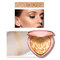 Heart Shimmer Highlighters Palette Lasting Glow Face Highlighter Powder For 3D Face Makeup - 04