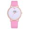 P346 Flamingo Fashion Casual Lady Watch Vintage Ultra-thin Leather Belt Quartz Watch for Women - Pink