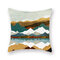 Fodera per cuscino in lino moderno con paesaggio tramonto astratto Home divano federe per la casa - #12