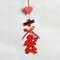 Kreativer hölzerner Weihnachtsanhänger, der hängende Weihnachtsverzierungssterne Schnee-Weihnachtsbaum-Winkelform hängt  - #5