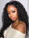 Black Long Middle-distributed African Small Curly Hair Headgear High Temperature Fiber Synthetic Wig - Black
