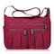 Women Nylon Lightweight Waterproof Bags Casual Outdoor Shoulder Bags Crossbody Bags - Burgundy