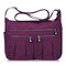 Women Nylon Lightweight Waterproof Bags Casual Outdoor Shoulder Bags Crossbody Bags - Purple