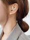 Trendy Diamond Pearls Earring Temperament Metal Auricle Piercing Earring - #16