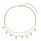 Ethnique strass gland pendentif collier chaîne en métal connexion charme collier bohème bijoux  - 02