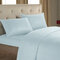 Kurzes nordisches Bettwäsche-Set für Männer und Frauen, Bettwäsche, schwarz, weiß, Mikrofaser, gestreift, Bettlaken, Kissen - Hellblau
