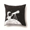 1Pc Astronaut Creative Pillow Case Printed Pillowcases Pillow Covers Sofa Cushion Cover - #9
