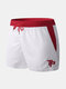 Mesh Breathable Shorts Muscle Workout Running Shorts Loungewear for Men - White