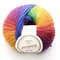 50gウール糸玉虹カラフルな編みかぎ針編みクラフト用縫製DIY布アクセサリー - 01