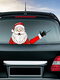 Santa Claus Pattern Car Window Stickers Wiper Sticker Removable Christmas Stickers - #13