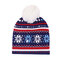 Christmas Knitted Jacquard Hat Unisex Warm Beanie Caps - Blue 1#