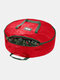 1 PC Daily Home Christmas Wreath Garland OXford Storage Zipper Bag - Red-PE
