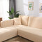 Premium Quality Stretchable Elastic Sofa Covers Premium All-Season Sofa Slip Covers Pet-Friendly and Stain-Resistant - Beige