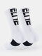 Men Cotton Contrast Color Letters Pattern Sports Socks Breathable Non-slip Socks - White