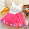 Fairy Petal Toddlers Girls Sleeveless Party Flower Princess Dresses For 1Y-5Y - Hot Pink