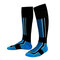 Mens Thick Winter Breathable Comfortable Calf Socks Casual Ski Climbing Sports Long Tube Socks - Blue