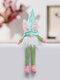 1PC Easter Bunny Gnome With luce a led Bambola senza volto Pasqua Peluche Nano Decorazioni per feste a casa Ornamento da scrivania Giocattoli per bambini Pendenti - Rosa