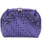 Women Gradient Color Soild Leather Mini Bag - Dark Purple