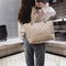 Large-Capacity Multi-Functional  Canvas Shoulder Bag Handbag - Off-white