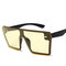Woman Fshion Big Box Color Mercury Sunglasses Retro Bag Personality Sunglasses - #06