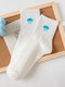 5 Pairs Unisex Cotton Cartoon Pattern Embroidery Jacquard Breathable Anti-friction Socks - #01