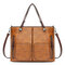 Women Vintage Faux Leather Handbag Shoulder Bags Crossbody Bags - Brown