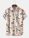 Mens Tropical Print Casual Holiday Hawaiian Shirt - #03