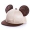Child Adults Summer Breathable Cute Mickey Ear Cap Outdoor Casual Travel Mesh Baseball Hat - Beige