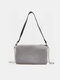 Women Chain Rhinestone Handbag Shoulder Bag - Silver