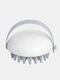 Handheld Mini Scalp Massage Brush Detachable Head Meridian Massage Bath Combs - White