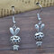 Vintage Hohl geschnitzte Ohrringe Doppelseitiger Elefant Kaninchen Damen Anhänger Ohrringe - #03