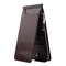 Trifold Men And Women Ultra-thin 26 Card Slot Wallet Solid PU Leather Phone Purse - Coffee