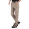 Mens Outdoor High-elastic IX9 City Tactical Cargo Pants Combat SWAT Army Military Pants - Light Khaki