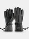 Men Plus Velvet Thicken Full-finger Outdoor Warmth Double Waterproof Windproof Non-slip Touchscreen Gloves - Gray 1