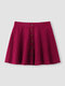 Corduroy Solid Color Single Breasted A-lined Women Skirt - Wine Red
