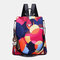 Women Printed Nylon Anti-theft Backpack - #01