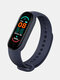 5 couleurs cadran ovale couleur écran étape surveillance étanche sport multifonction numérique montres intelligentes - bleu