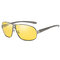 Unisex Vogue Vintage Metal Full-frame Anti-UV Sunglasses Outdoor Driving Travel Beach Sunglasses - Gun color
